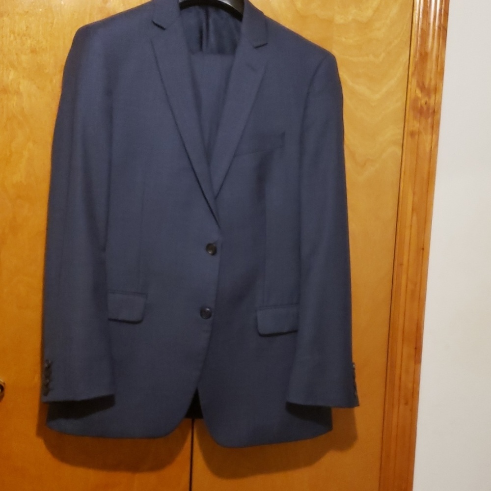 Ralph Lauren size 40 R men's grey/blue suit